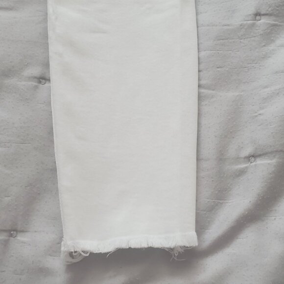 GARAGE White Retro High Rise Skinny Fringe Jeans - Picture 15 of 16